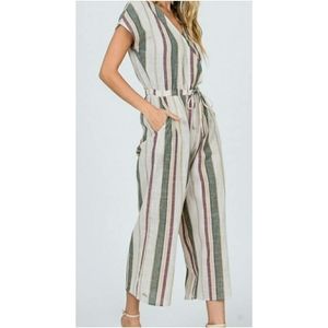 Striped jumpsuit
